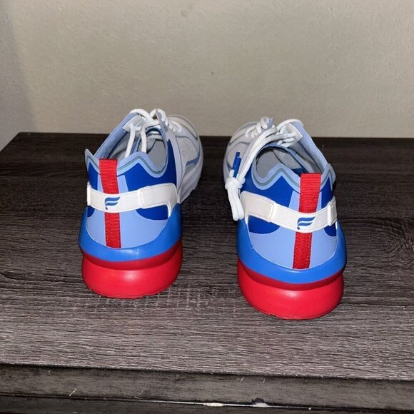 Fabletics Westlake Performance Blue White Athletic Casual Sneakers Size 11 - Picture 6 of 8